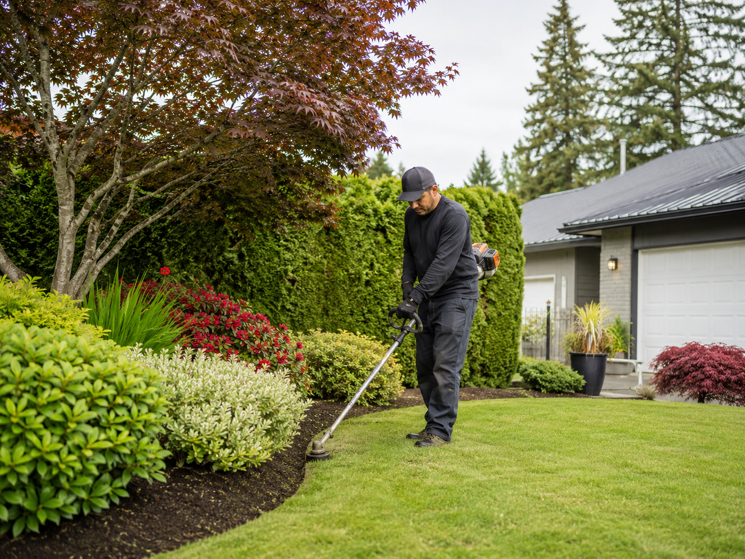 Professional garden maintenance service