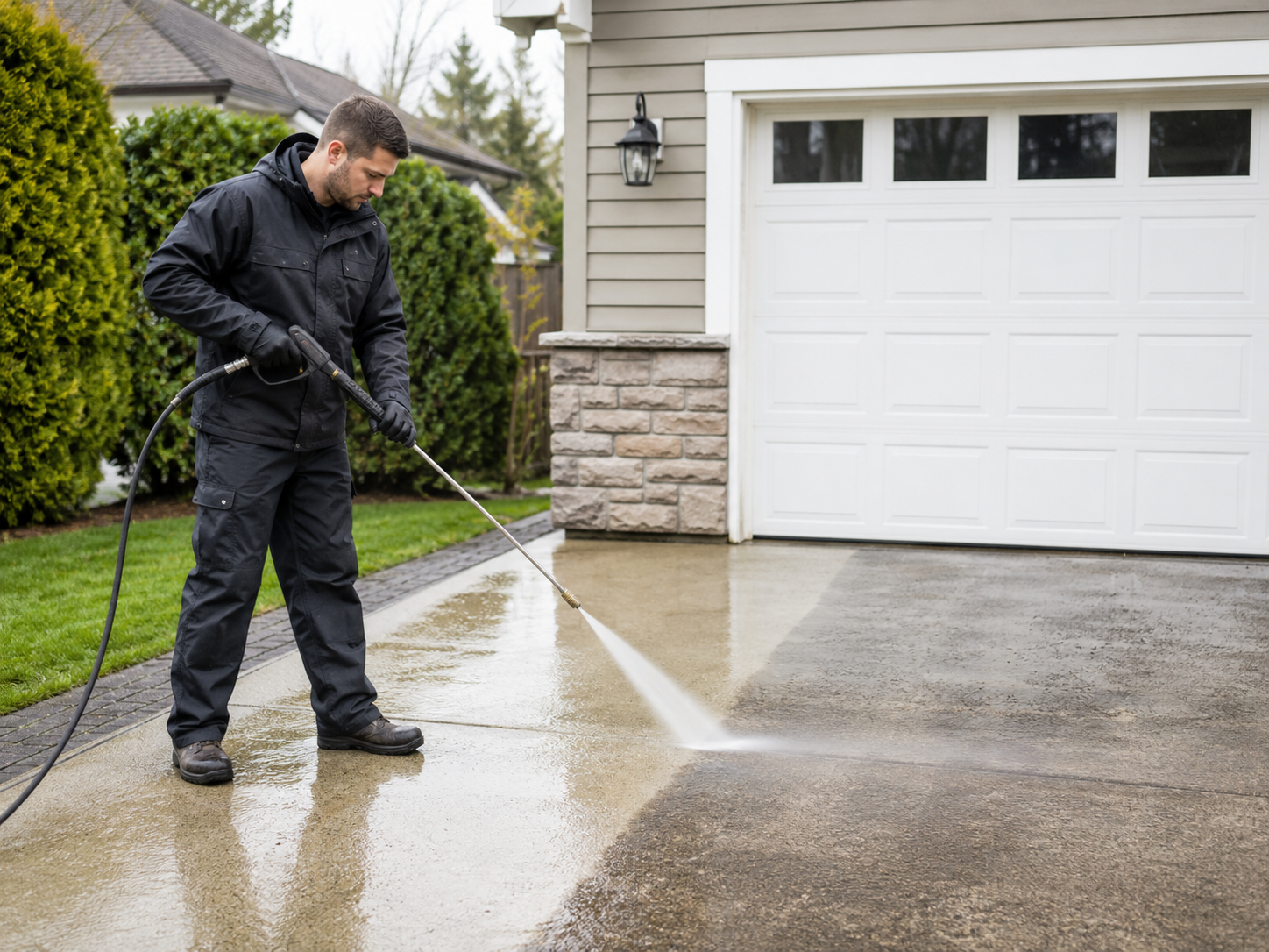 Power washing and glass cleaning service